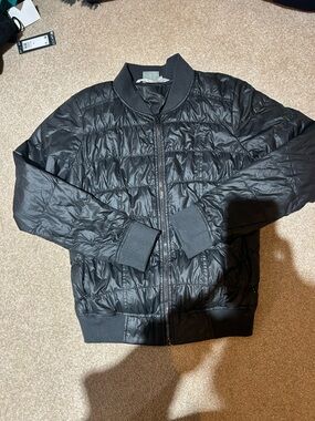 Athleta Black Bomber Jacket